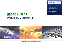 Company Profile Sbc Linear