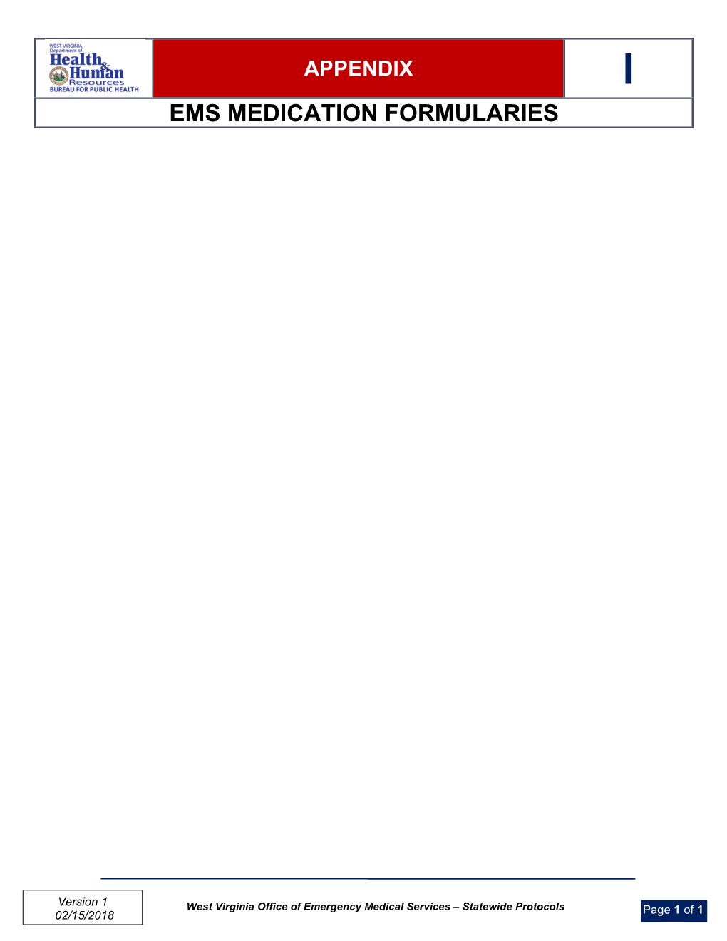 Ems Medication Formularies