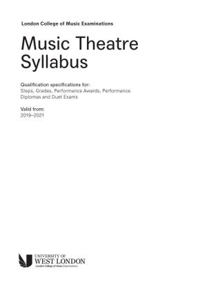 Music Theatre Syllabus 2019–2021-Txt