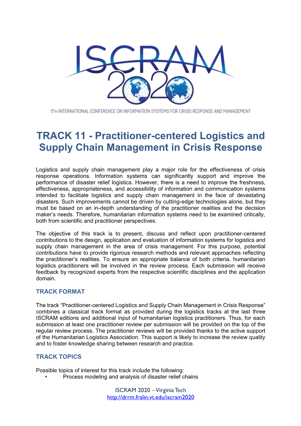 Practitioner-Centered Logistics and Supply Chain Management in Crisis Response