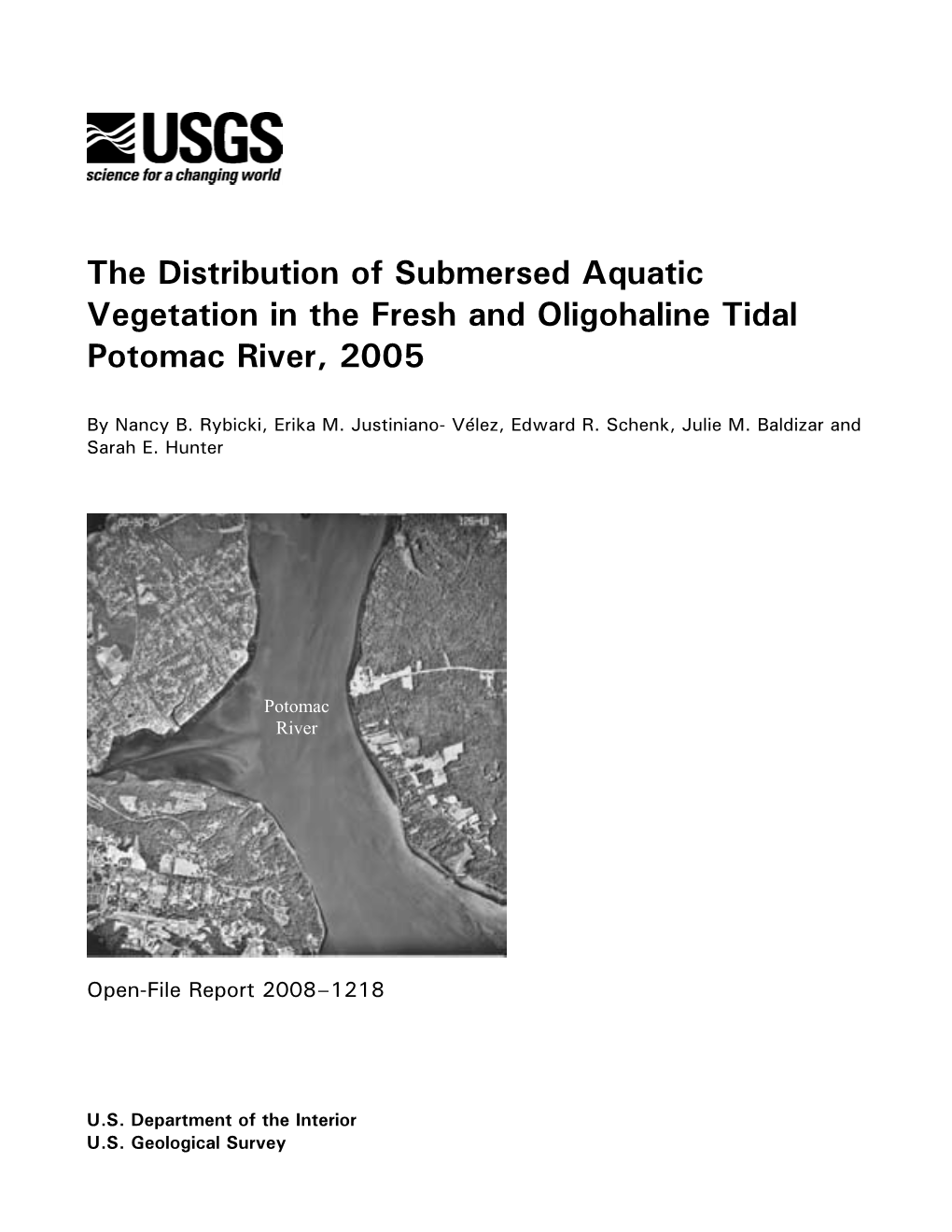 The Distribution of Submersed Aquatic Vegetation in the Fresh and Oligohaline Tidal Potomac River, 2005