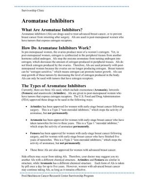 Aromatase Inhibitors