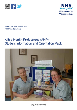 (AHP) Student Information and Orientation Pack