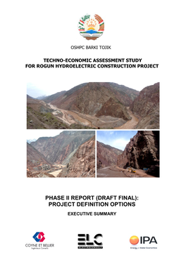 Phase Ii Report (Draft Final): Project Definition Options Executive Summary