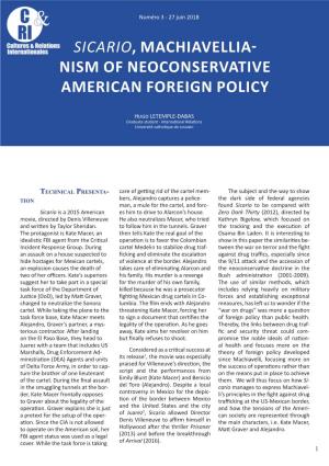 Nism of Neoconservative American Foreign Policy
