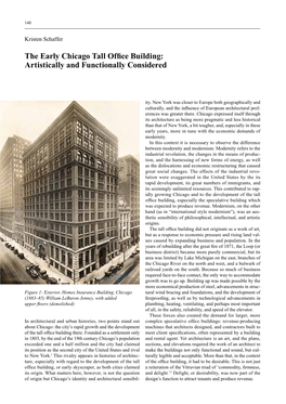 The Early Chicago Tall Office Building: Artistically and Functionally Considered