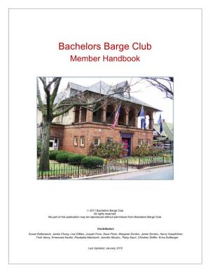 Bachelors Barge Club Member Handbook