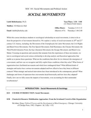 Social Movements and Political Action