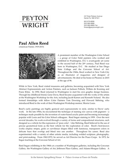 Bio Reed, Paul Allen