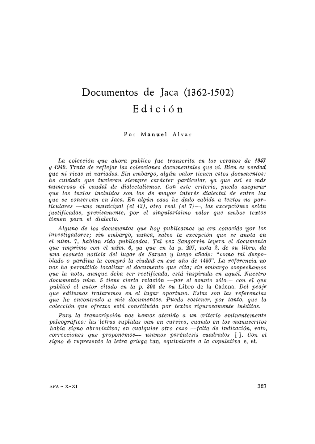 Documentos De Jaca (1362-1502). Edición