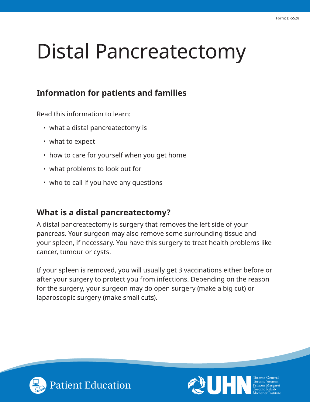 Distal Pancreatectomy