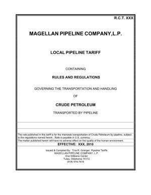 Magellan Pipeline Company,L.P