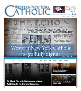 Western New York Catholic to Go Fully Digital See Page 4