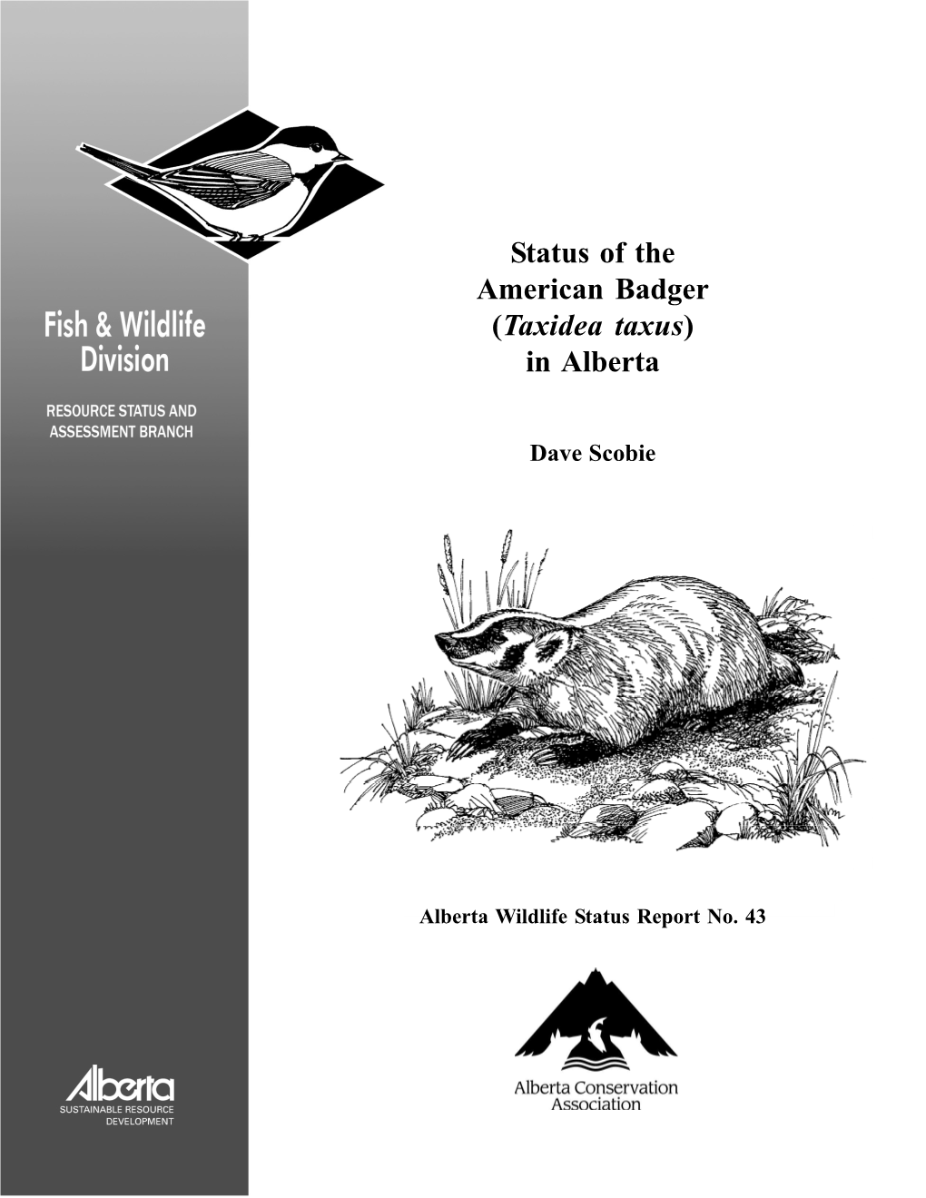 Status of American Badger in Alberta 2002