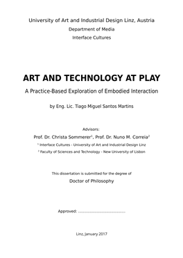 Art and Technology at Play