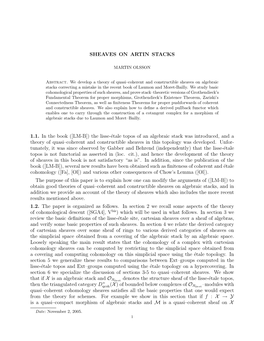 SHEAVES on ARTIN STACKS 1.1. in the Book ([LM-B])