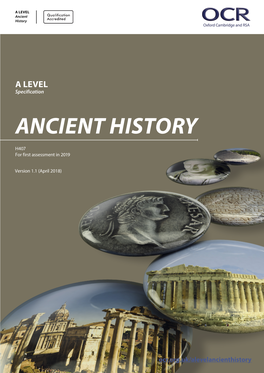 OCR a Level Ancient History H407 Specification
