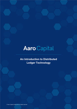 An Introduction to Distributed Ledger Technology