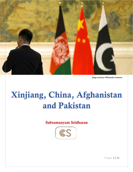 Xinjiang, China, Afghanistan and Pakistan