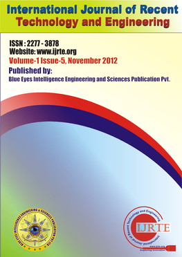 International Journal of Recent Technology and Engineering