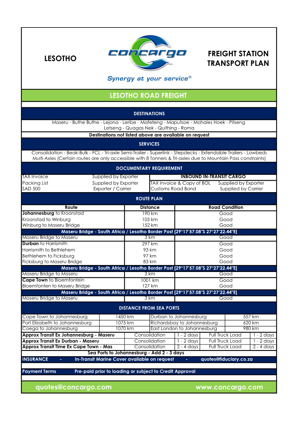 Lesotho Road Freight.Docx.Xlsx