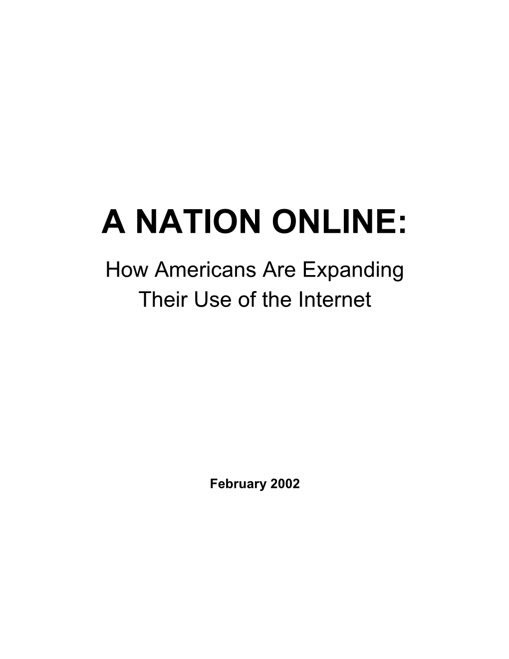 A Nation Online