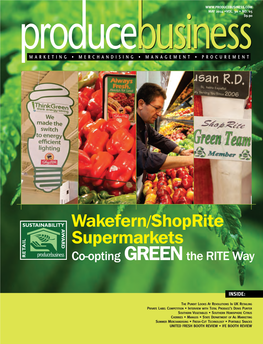 Wakefern/Shoprite Supermarkets Co-Opting GREEN the RITE Way