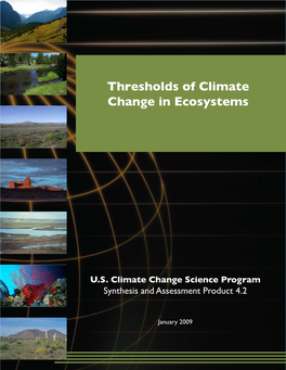 Thresholds of Climate Change in Ecosystems