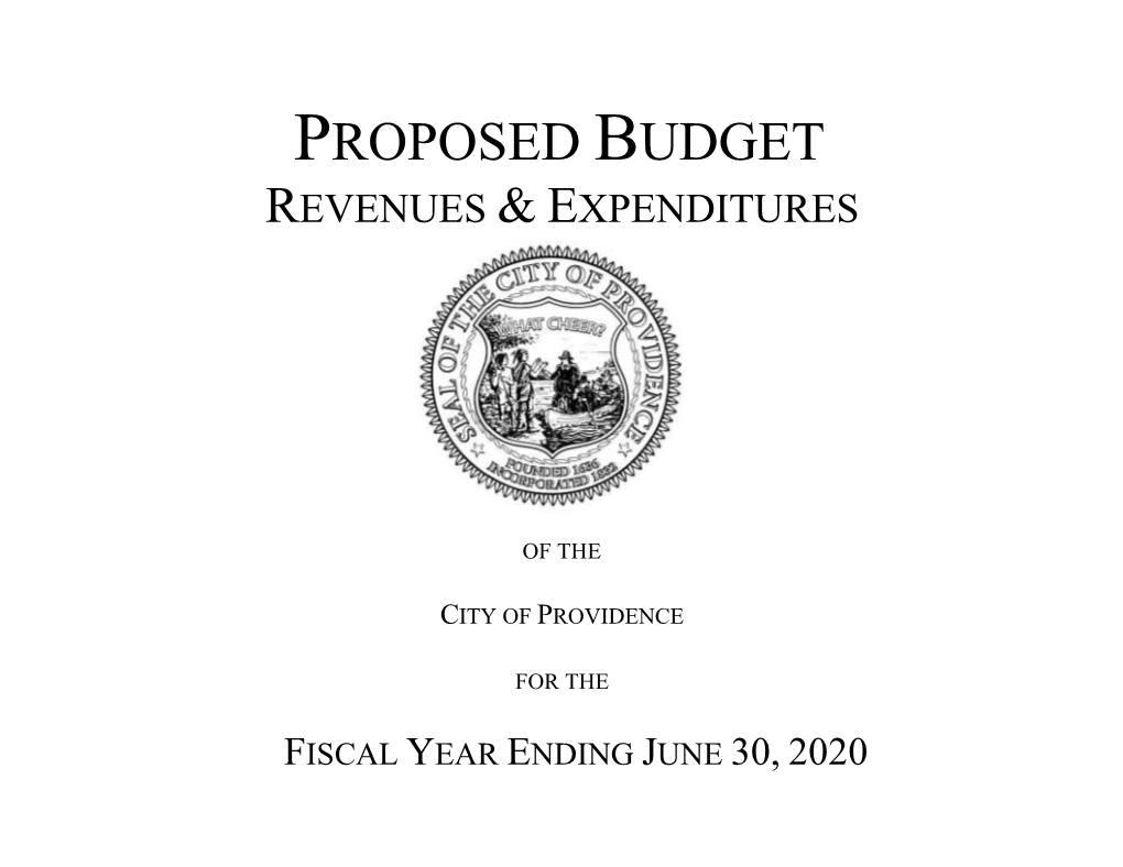 Proposed Budget Revenues & Expenditures