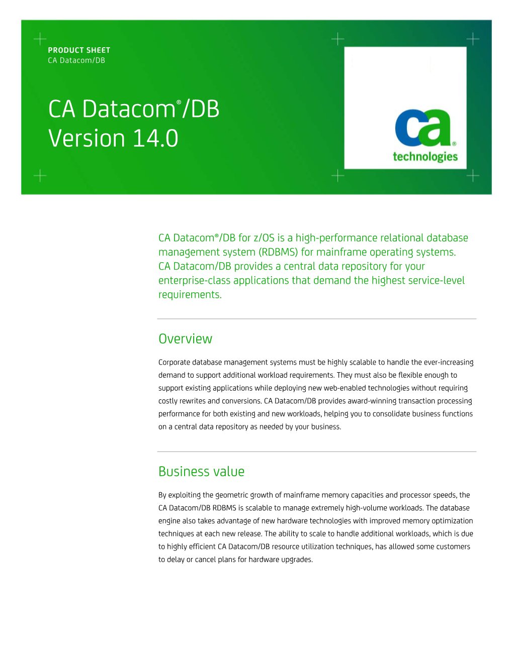 CA Datacom/DB