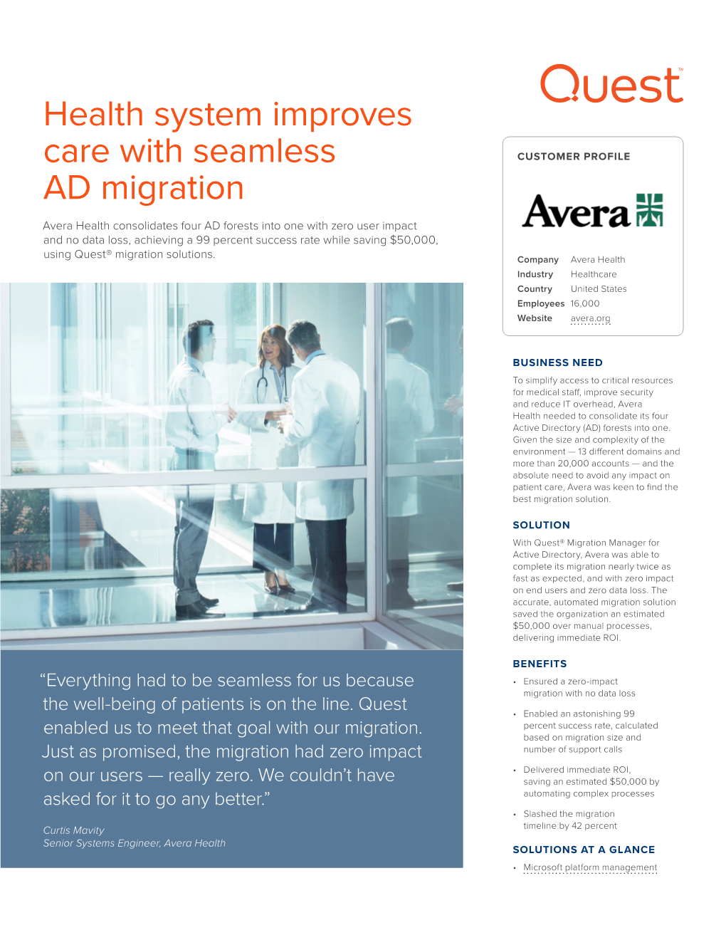 Health System Improves Care with Seamless AD
