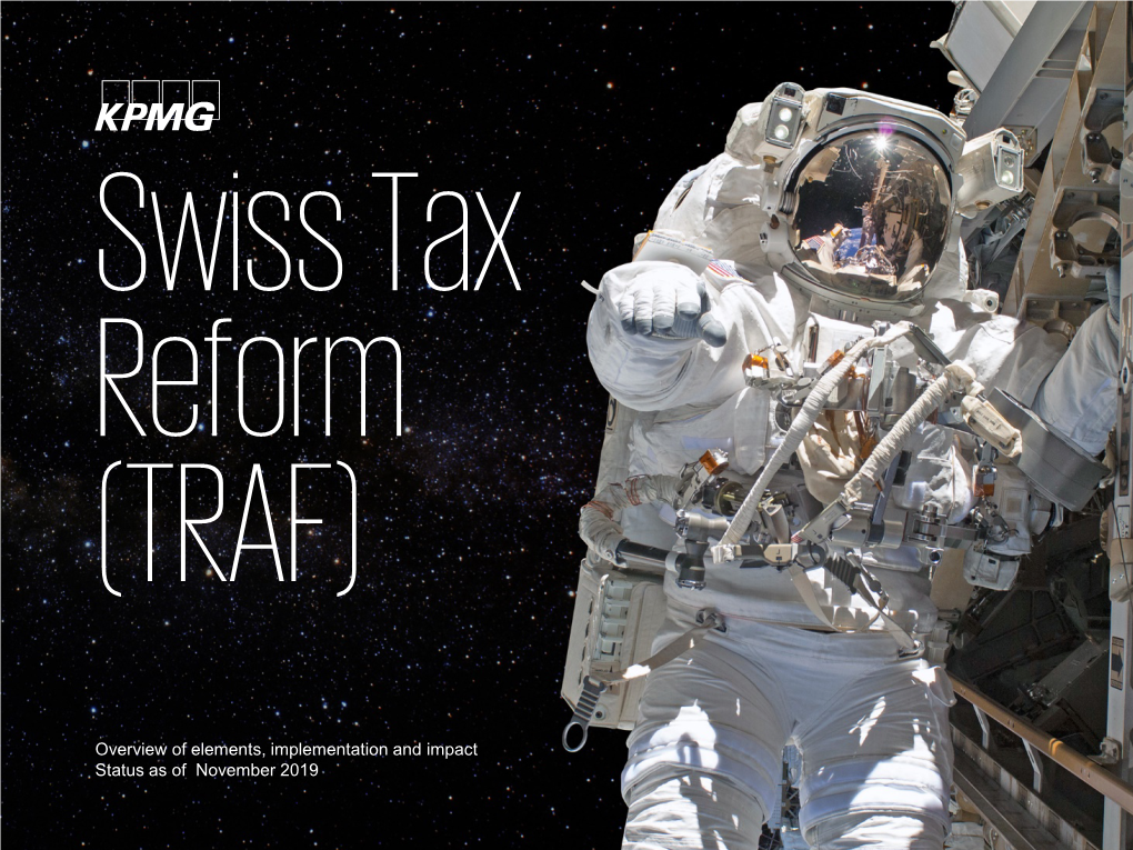 Swiss Tax Reform (TRAF)