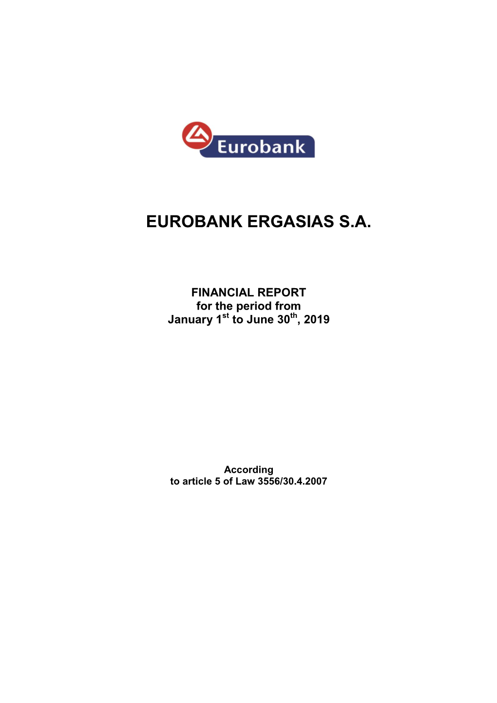 Eurobank Ergasiαs S.A