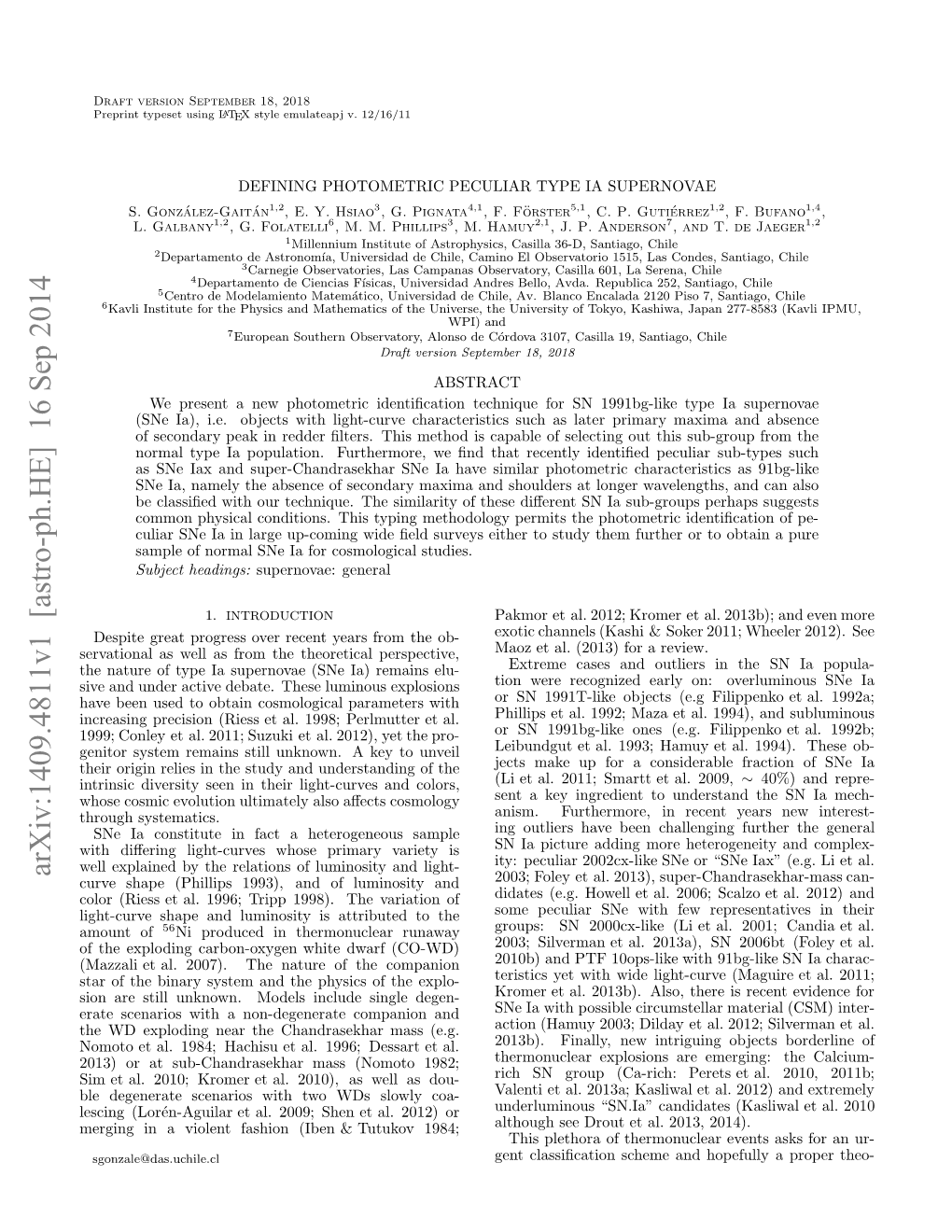 Defining Photometric Peculiar Type Ia Supernovae