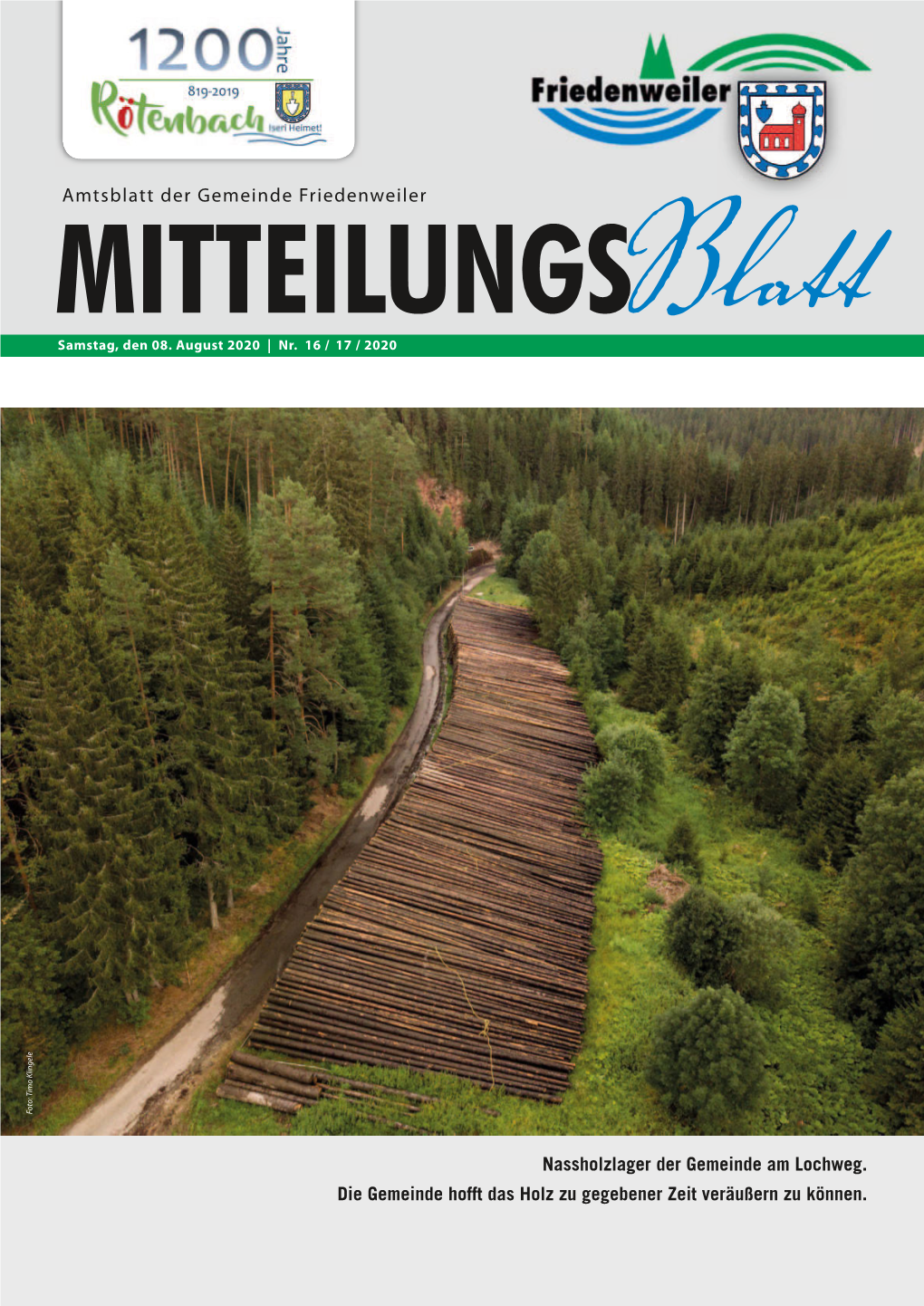 Mitteilungsblatt Vom 08.08.2020