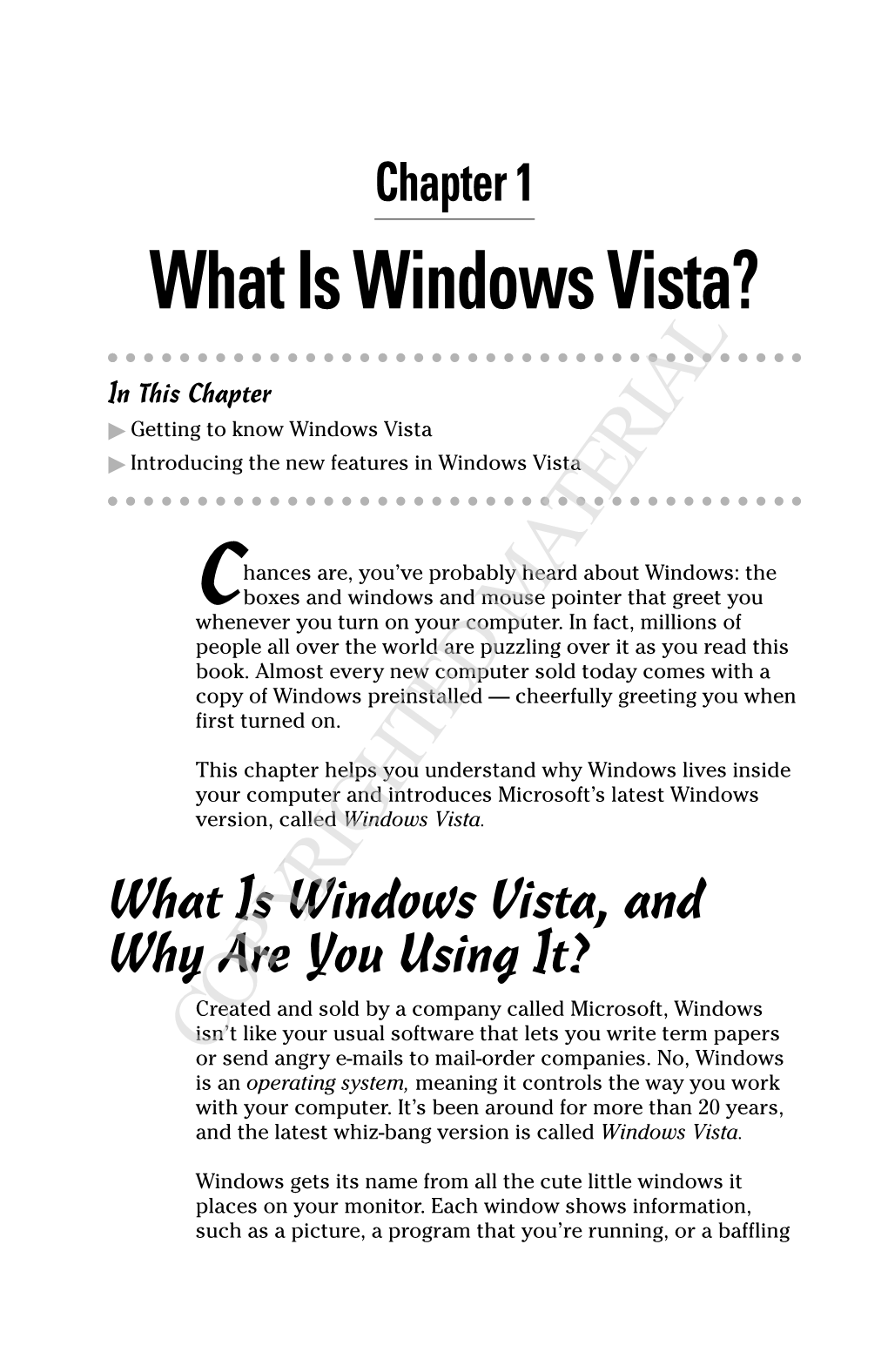 What Is Windows Vista?