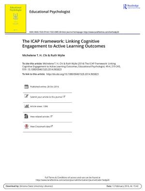 The ICAP Framework: Linking Cognitive Engagement to Active Learning Outcomes