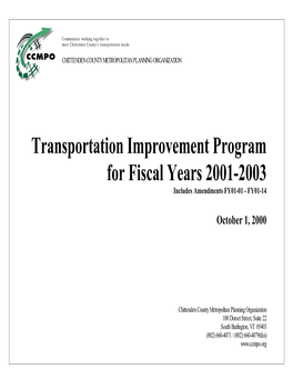 FY2001-2003 TIP: Projects by Municipality P