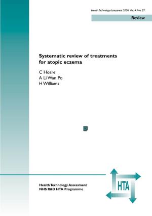 Treatments for Atopic Eczema