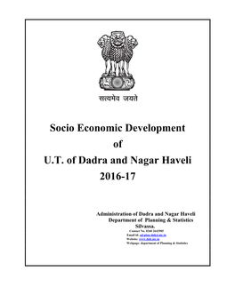 Socio Economic Development of U.T. of Dadra and Nagar Haveli 2016-17