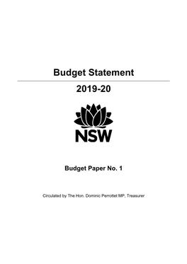 Budget Statement 2019-20