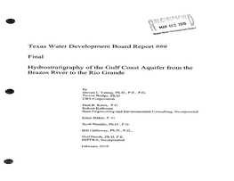 Texas Water Development Board P.O