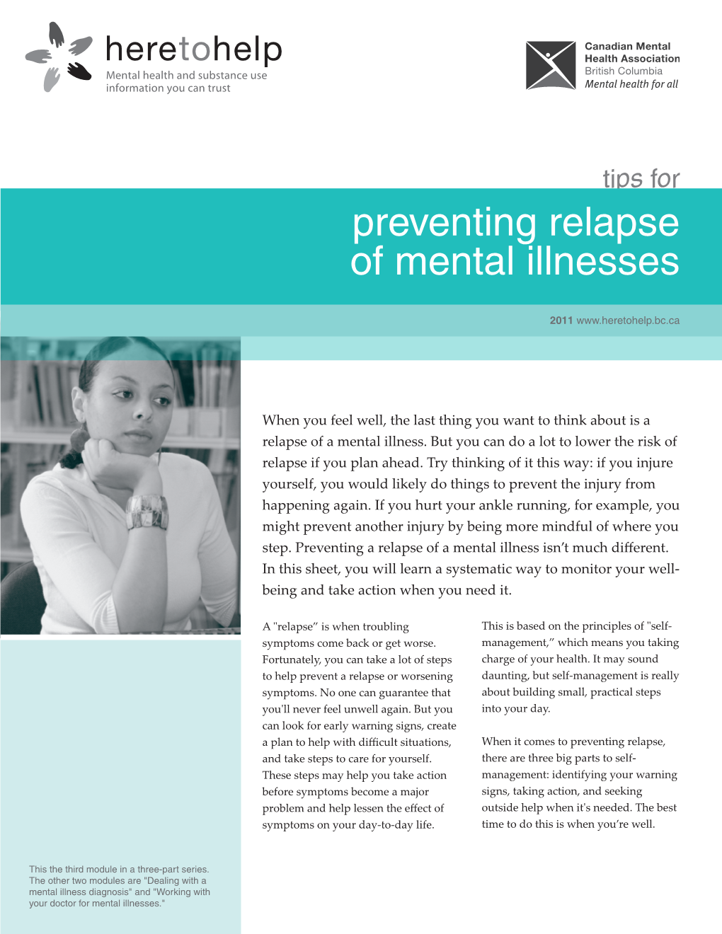 Preventing Relapse of Mental Illnesses - DocsLib