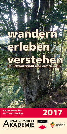 Wandern Erleben Verstehen Im Schwarzwald Und Auf Der Alb