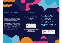 Global Climate Change Week 2019