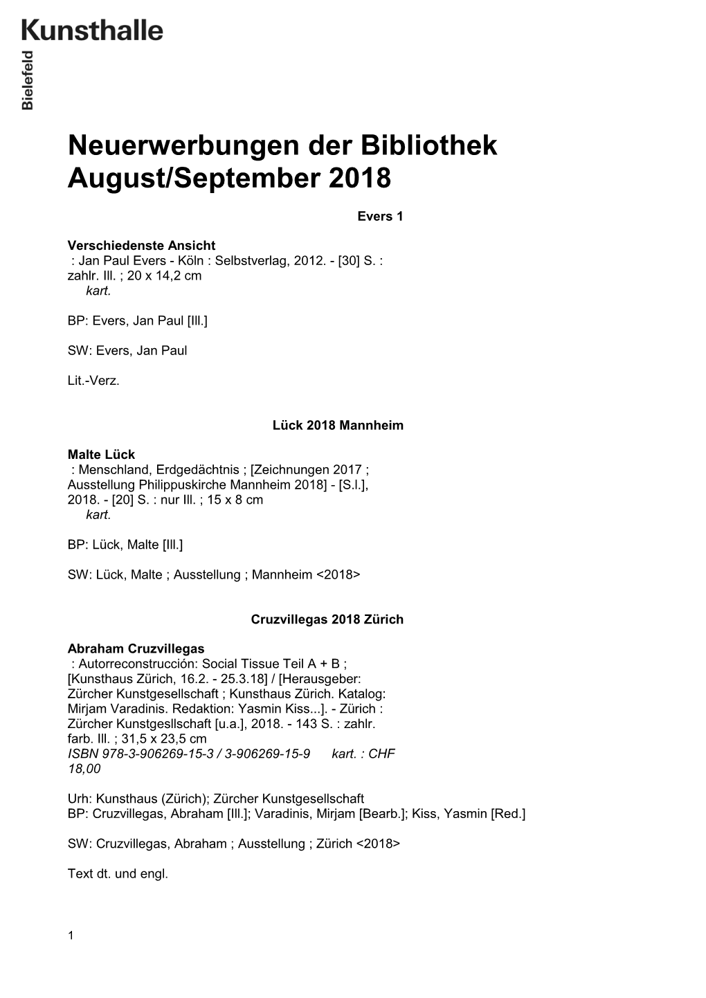 August Und September 2018