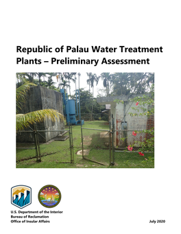 Republic of Palau Water Treatment Plants – Preliminary Assessment
