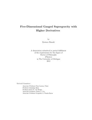 Five-Dimensional Gauged Supergravity with Higher Derivatives