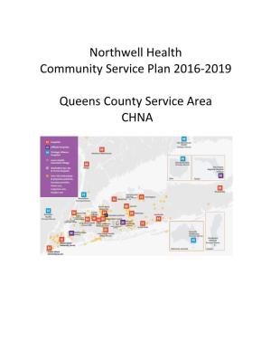 Northwell Health Community Service Plan 2016-2019 Queens County