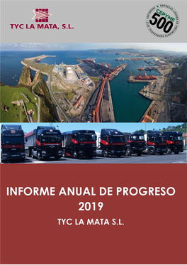Informe Anual De Progreso 2019 Tyc La Mata S.L